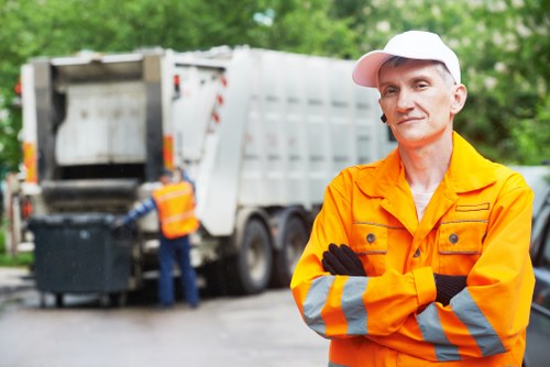 Image showing waste removal trucks in Kingston Upon Thames