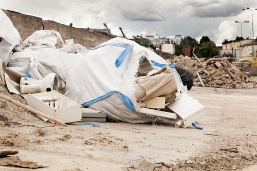 Professional builders waste clearance team in action