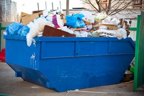Commercial waste management services in action